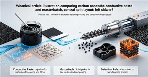 Beth Yw Gludo Dargludol Carbon Nanotiwb a Masterbatch?
